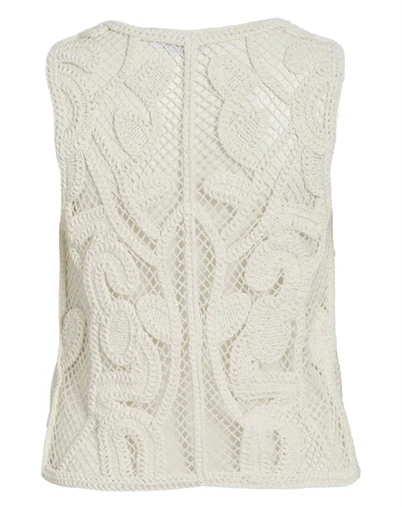 Vila - VIPeppi Tie Crochet Top - Birch